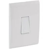 Conjunto 4x2 com 1 Interruptor Simples Tramontina Liz 10 A 250 V Branco
