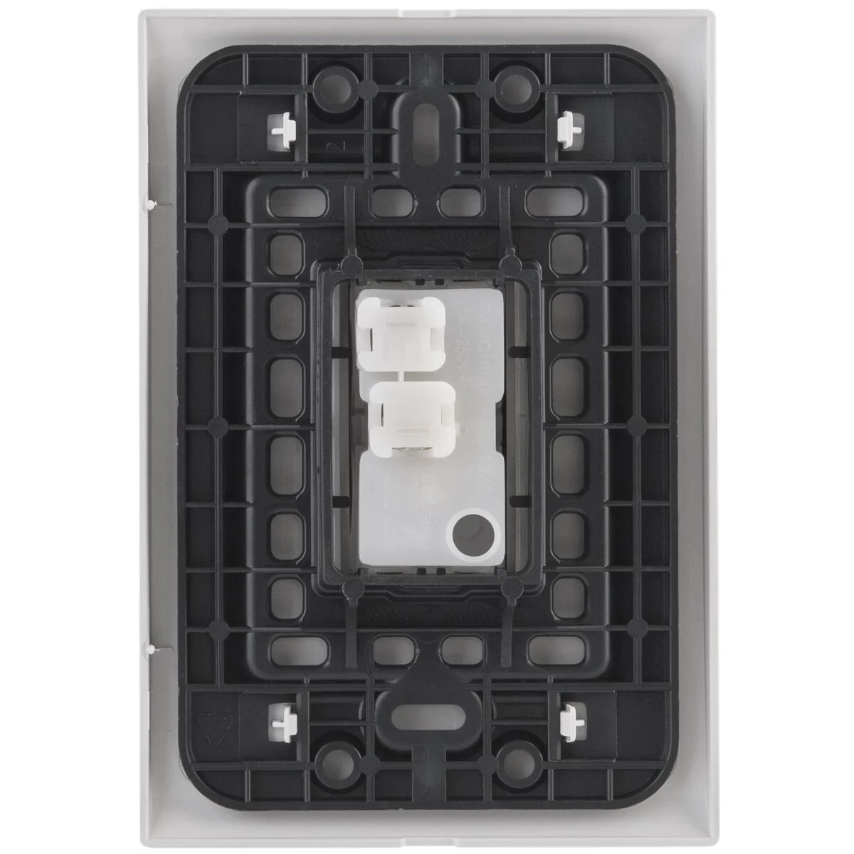 Conjunto 4x2 com 1 Interruptor Simples Tramontina Liz 10 A 250 V Branco