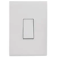 Conjunto 4x2 com 1 Interruptor Simples Tramontina Liz 10 A 250 V Branco