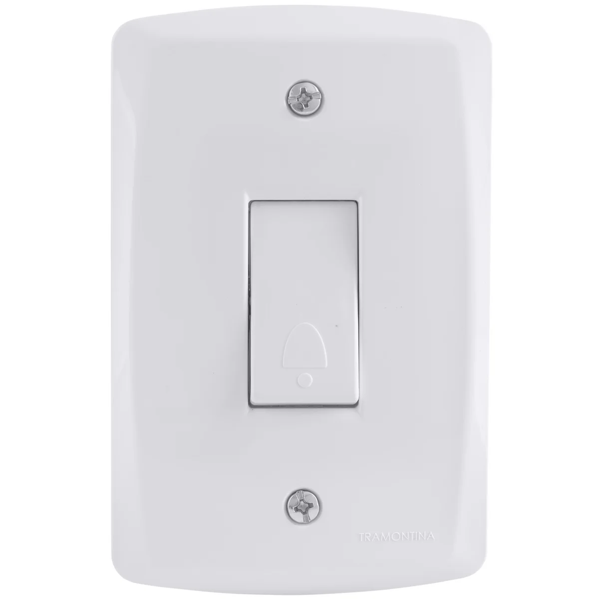 Conjunto 4x2 com 1 Pulsador Campainha 10 A 250 V Tramontina Lux2 Branco