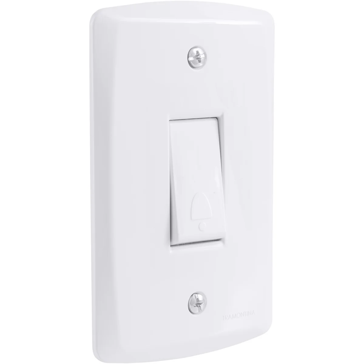 Conjunto 4x2 com 1 Pulsador Campainha 10 A 250 V Tramontina Lux2 Branco