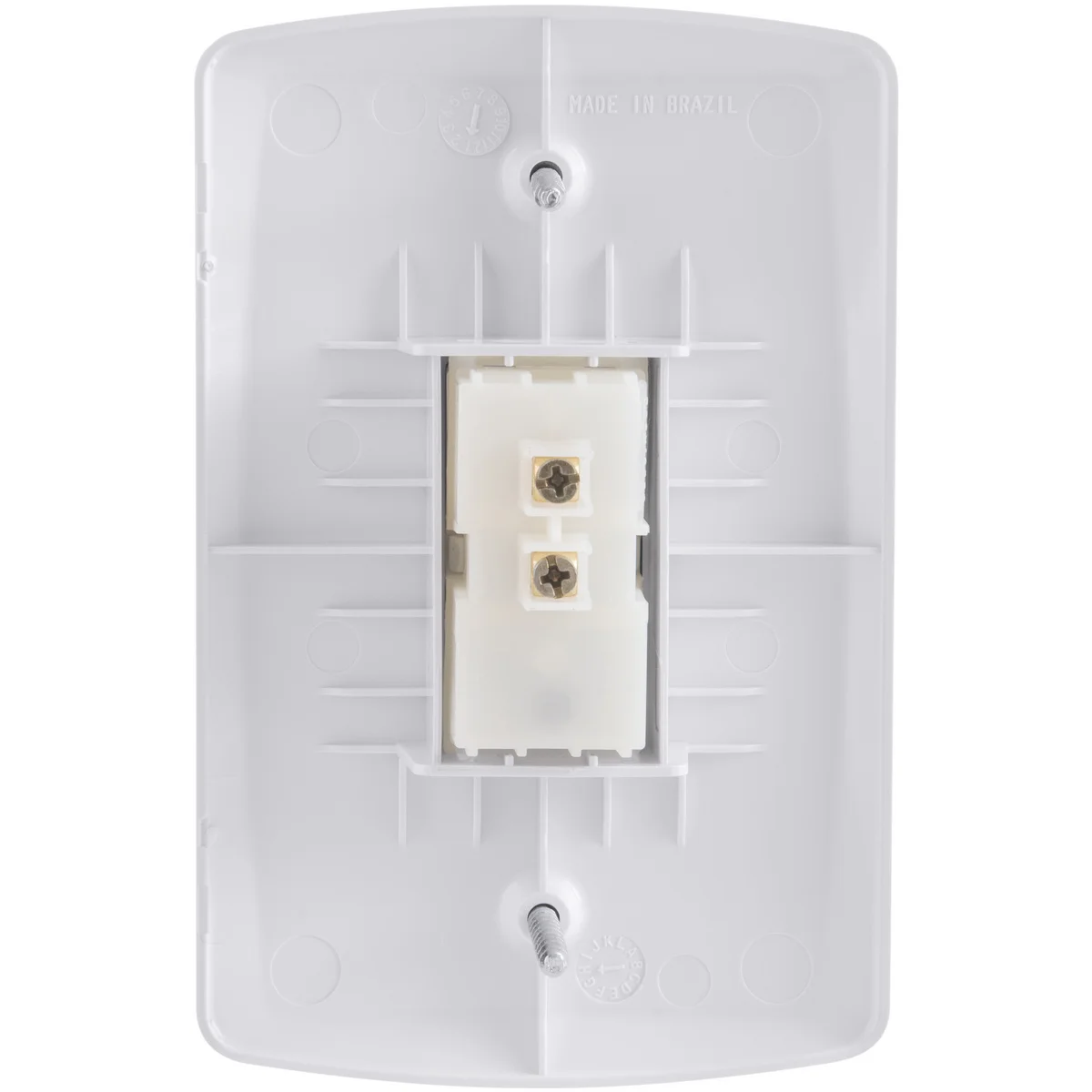 Conjunto 4x2 com 1 Pulsador Campainha 10 A 250 V Tramontina Lux2 Branco