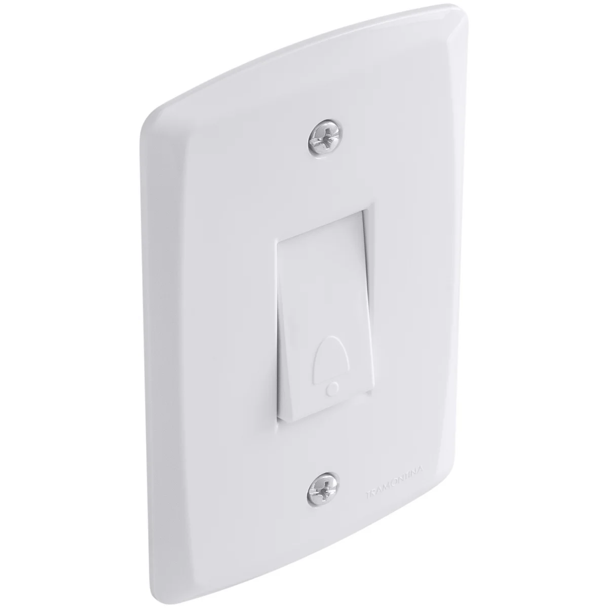 Conjunto 4x2 com 1 Pulsador Campainha 10 A 250 V Tramontina Lux2 Branco