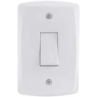 Conjunto 4x2 com 1 Pulsador Campainha 10 A 250 V Tramontina Lux2 Branco