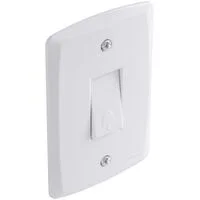 Conjunto 4x2 com 1 Pulsador Campainha 10 A 250 V Tramontina Lux2 Branco