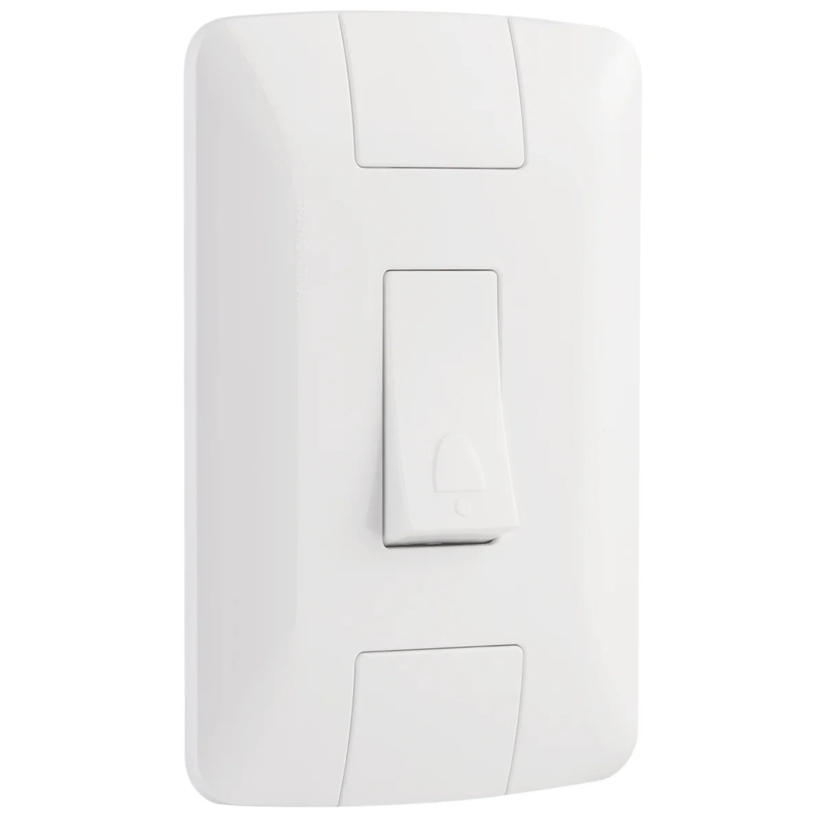 Conjunto 4x2 com 1 Pulsador Campainha Tramontina Aria 6 A 250 V Branco