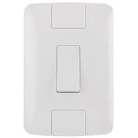 Conjunto 4x2 com 1 Pulsador Campainha Tramontina Aria 6 A 250 V Branco