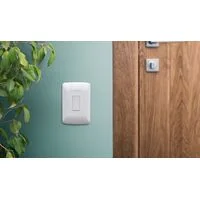 Conjunto 4x2 com 1 Pulsador Campainha Tramontina Aria 6 A 250 V Branco