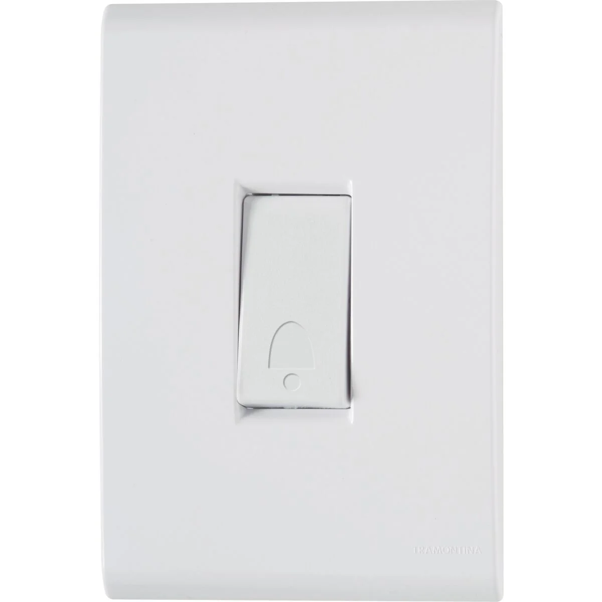 Conjunto 4x2 com 1 Pulsador Campainha Tramontina Liz 10 A 250 V Branco