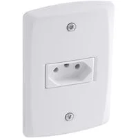 Conjunto 4x2 com 1 Tomada 2P+T 10 A 250 V Tramontina Lux2 Branco