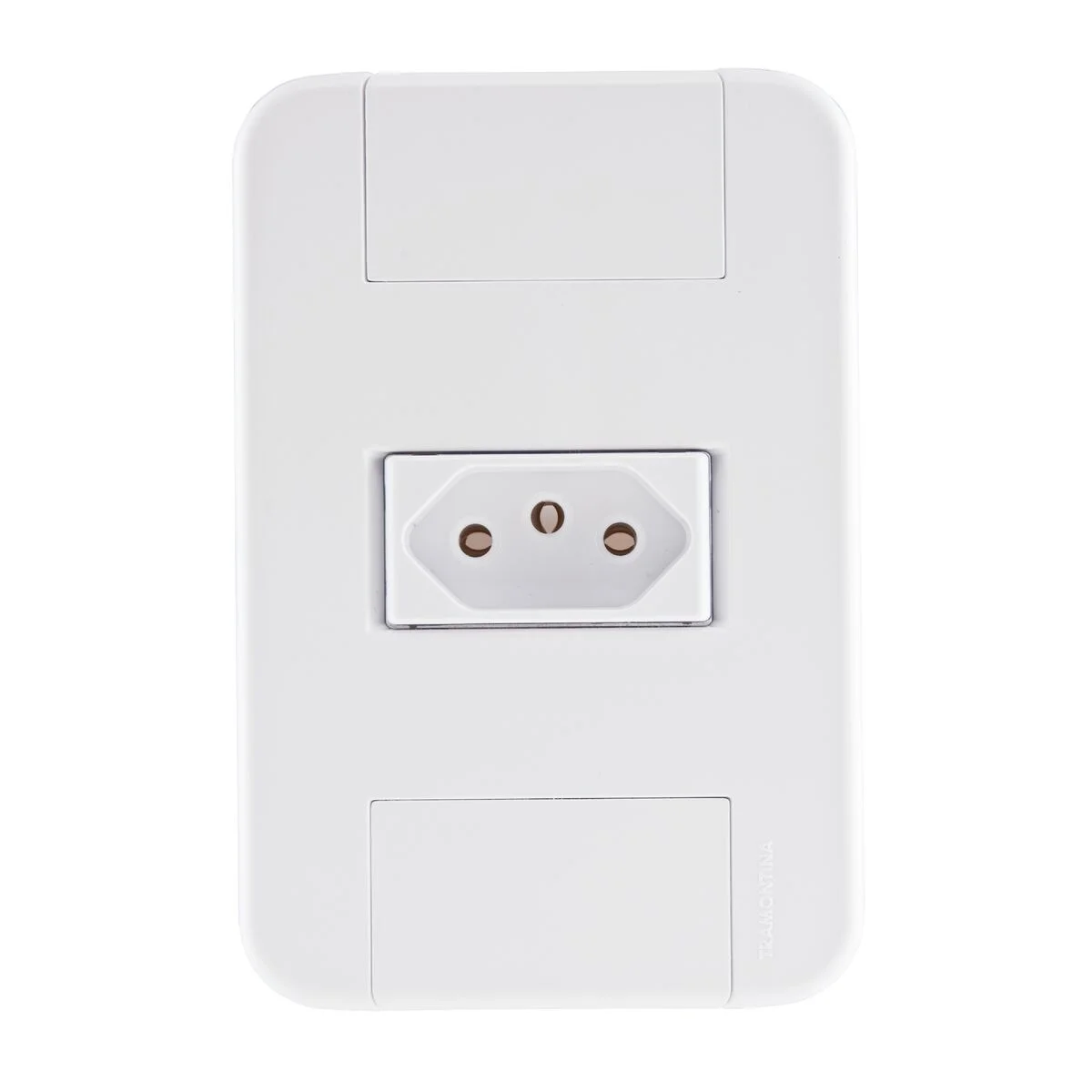 Conjunto 4x2 com 1 Tomada 2P+T 10 A 250 V Tramontina Tablet Branco 120 unidades