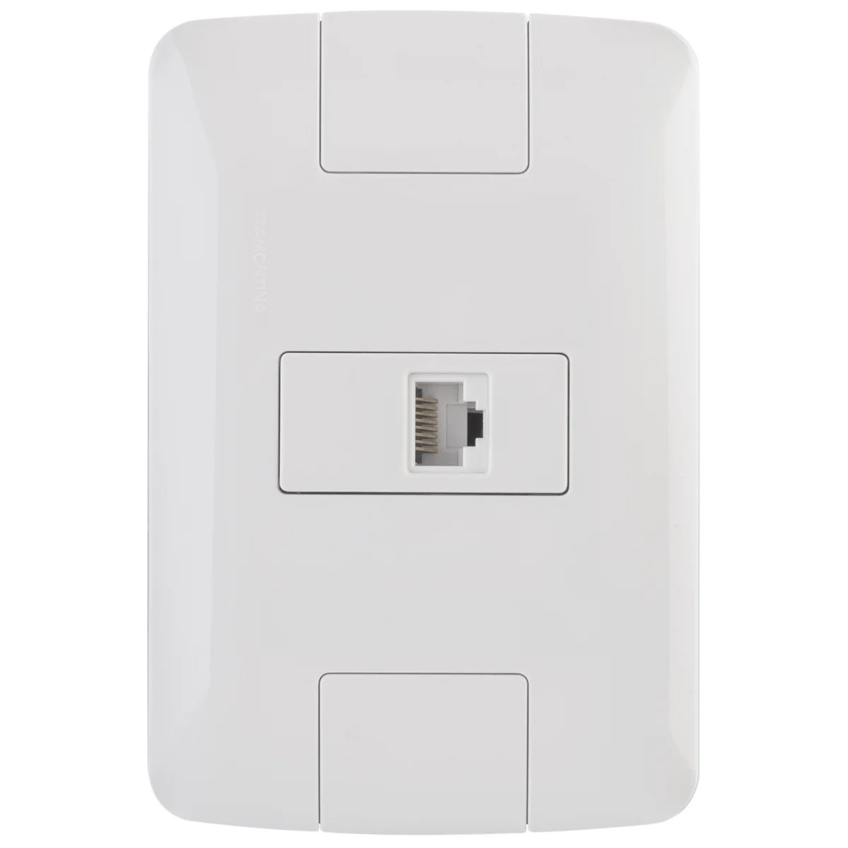 Conjunto 4x2 com 1 Tomada RJ45 cat. 6 Tramontina Aria Branco