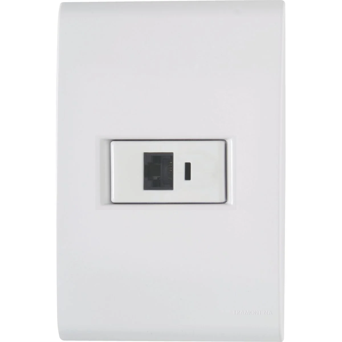 Conjunto 4x2 com 1 Tomada RJ45 cat. 6 Tramontina Liz Branco