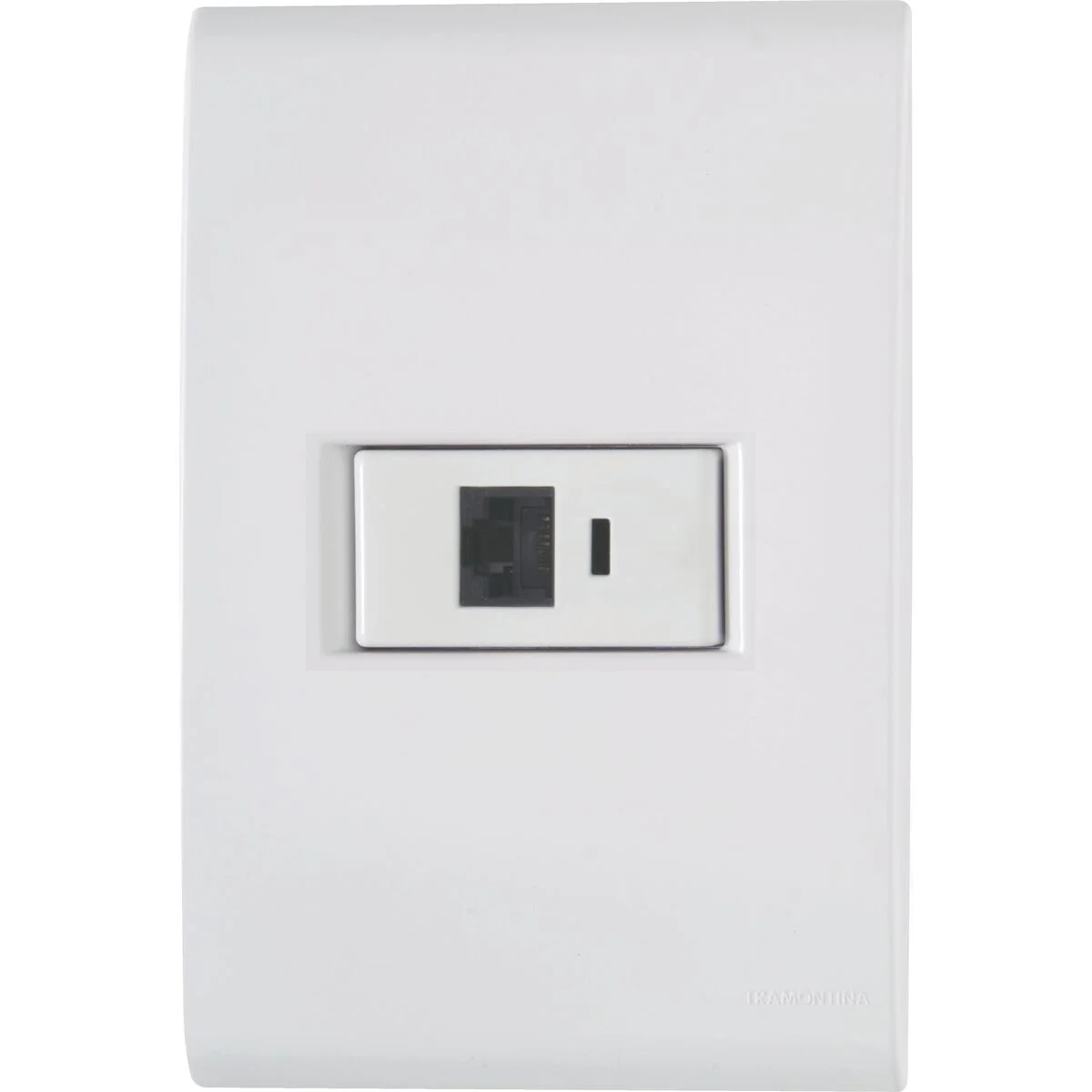 Conjunto 4x2 com 1 Tomada Telefone RJ11 Tramontina Liz Branco