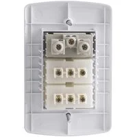 Conjunto 4x2 com 2 Interruptores Paralelos 10 A 250 V e 1 Tomada 2P+T 20 A 250 V Tramontina Lux2 Branco