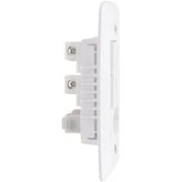 Conjunto 4x2 com 2 Interruptores Simples 10 A 250 V e 1 Tomada 2P+T 10 A 250 V Tramontina Lux2 Branco