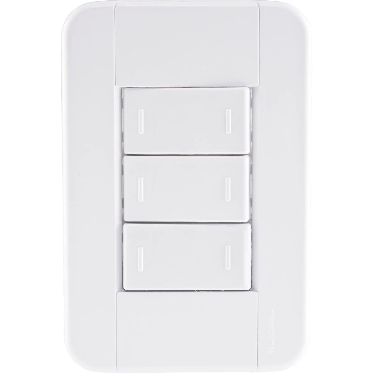 Conjunto 4x2 com 3 Interruptores Paralelos 10 A 250 V Tramontina Tablet Branco