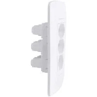 Conjunto 4x2 com 3 Tomadas 2P+T 10 A 250 V Tramontina Aria Branco