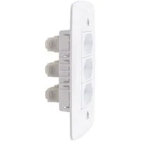 Conjunto 4x2 com 3 Tomadas 2P+T 10 A 250 V Tramontina Lux2 Branco