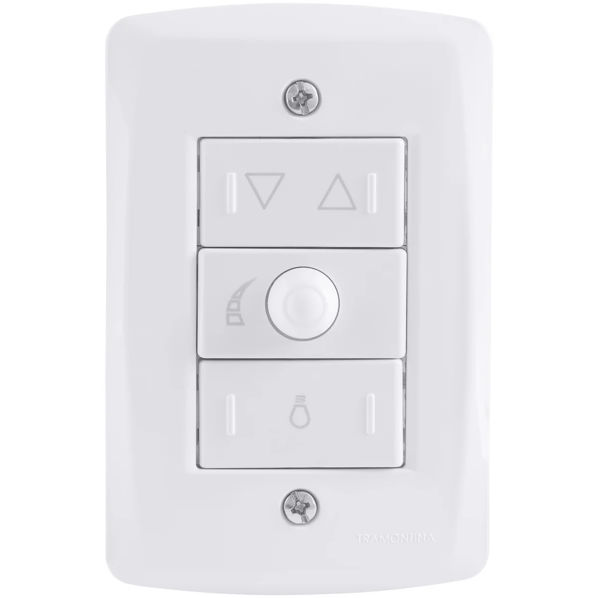 Conjunto 4x2 com Variador de Ventilador Bivolt Tramontina Lux2 Branco