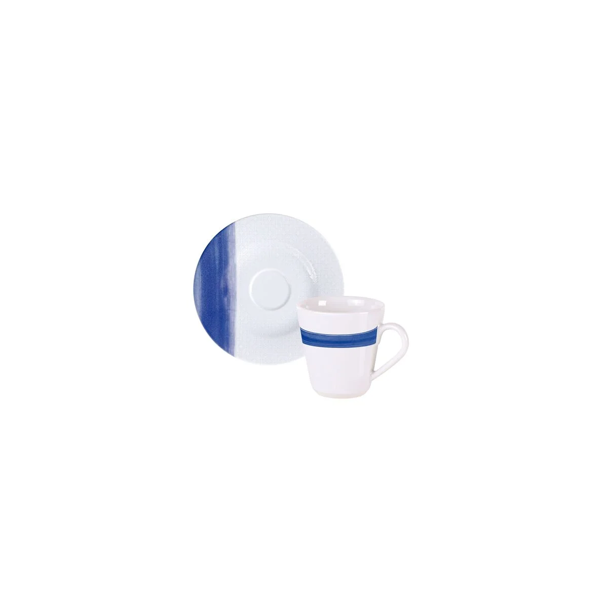 Conjunto Xícara e Pires de Café Tramontina Soho em Porcelana Decorada 70 ml 2 Peças