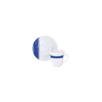 Conjunto Xícara e Pires de Café Tramontina Soho em Porcelana Decorada 70 ml 2 Peças