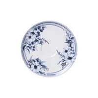 Conjunto Xícara e Pires de Chá Tramontina Azzura em Porcelana Decorada 250 ml 2 Peças