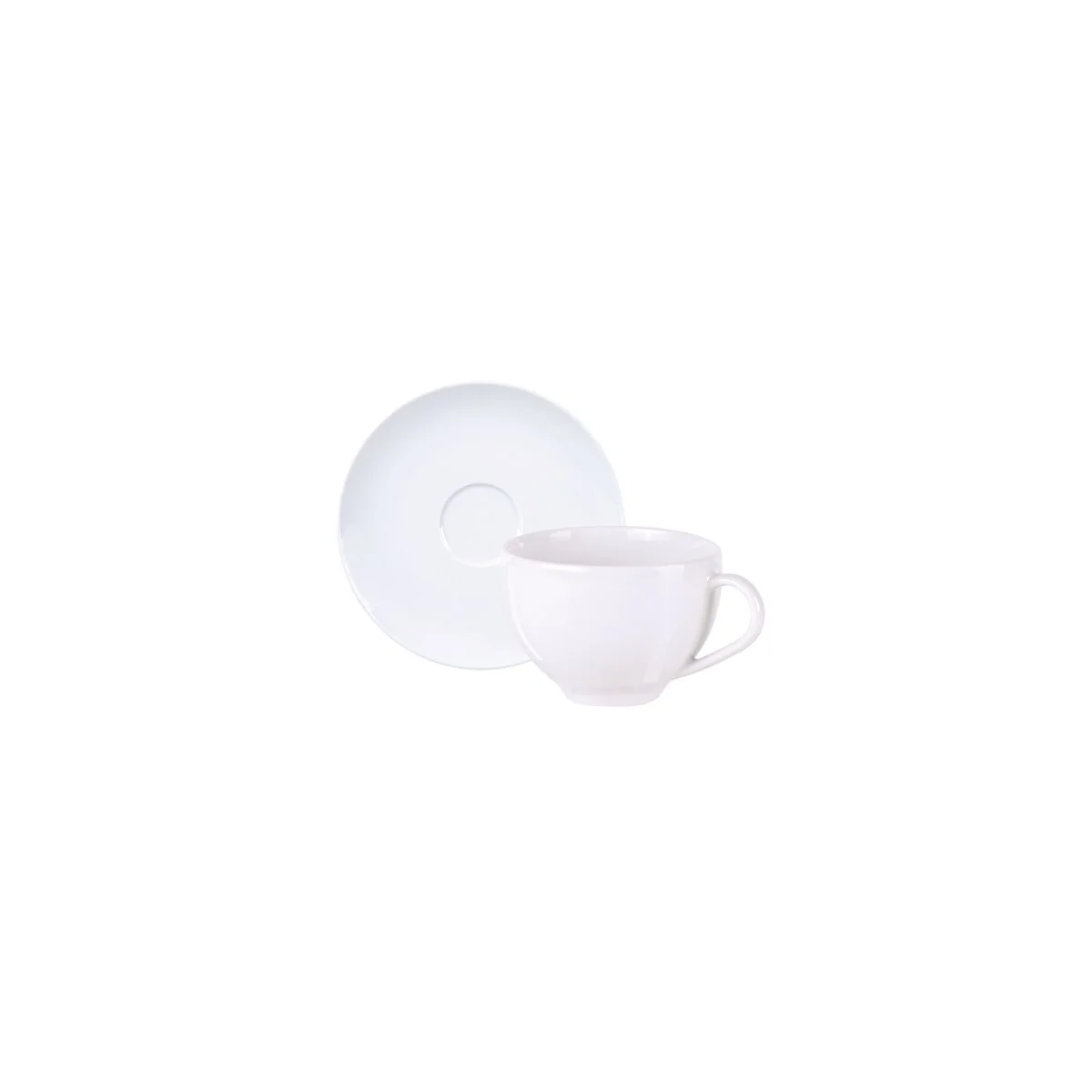 Conjunto Xícara e Pires de Chá Tramontina Maria Augusta em Porcelana 250 ml 2 Peças