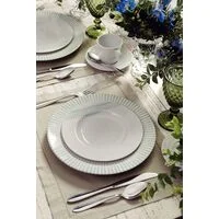 Conjunto Xícara e Pires de Chá Tramontina Monocroma em Porcelana Decorada 185 ml 2 Peças