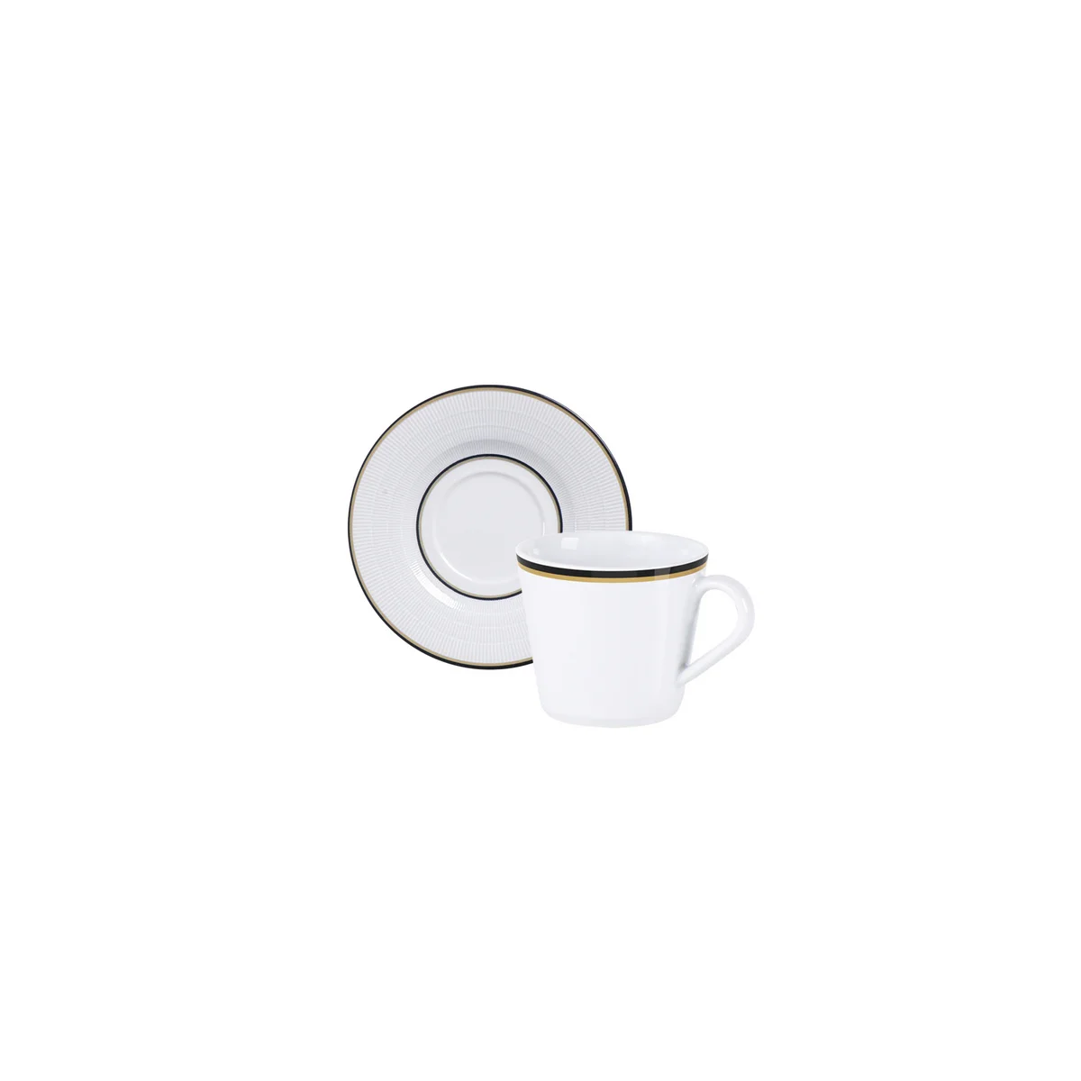 Conjunto Xícara e Pires de Chá Tramontina Sienna em Porcelana Decorada 185 ml 2 Peças