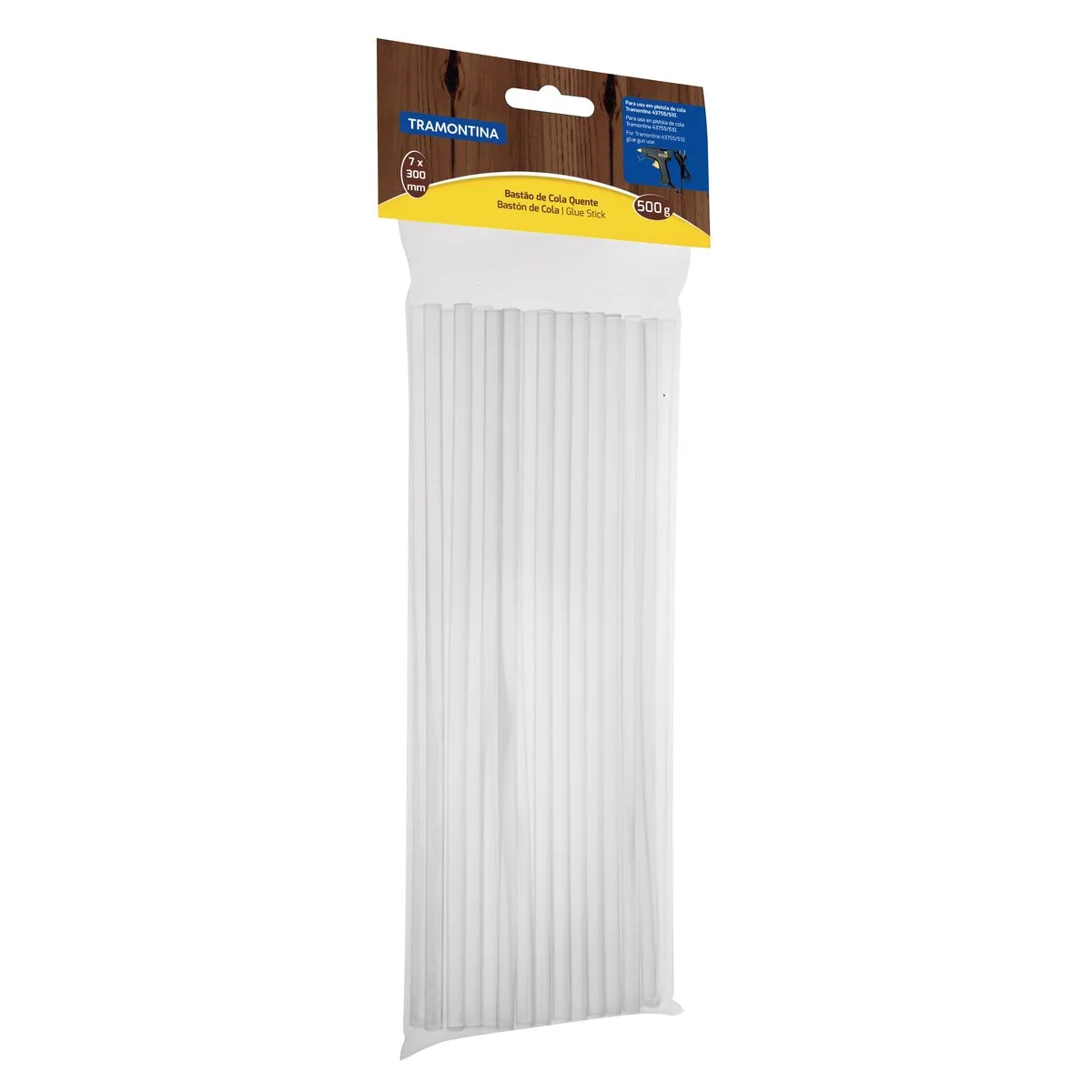 Conjunto de Bastão de Cola Quente Tramontina 7x300 mm 500 g