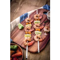 Conjunto de Espetinhos Tramontina em Aço Inox 30 cm 6 Peças