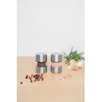 Conjunto de Moedores para Sal e Pimenta Tramontina Realce em Aço Inox e Acrílico com Moinho em Cerâmica 2 Peças
