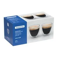 Conjunto de Xícaras Tramontina para Café com Vidro Duplo 2 Peças