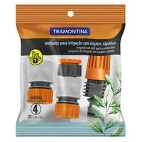 Conjunto para Irrigação Tramontina com Engates Rápidos e Esguicho 4 Peças