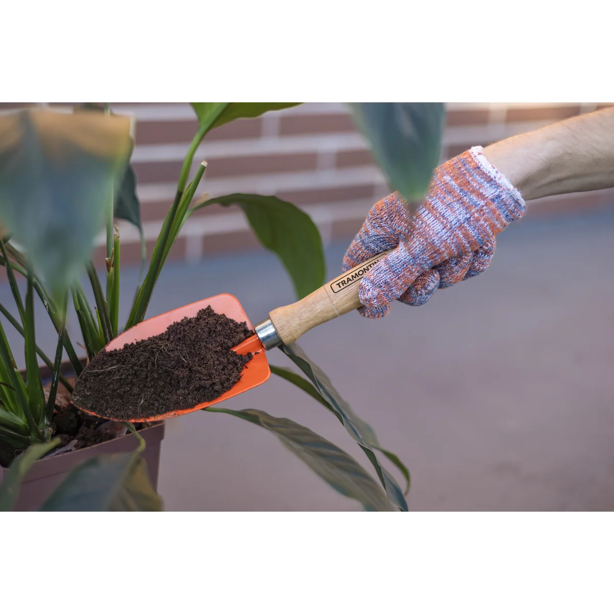 Conjunto para Jardinagem Tramontina Peças Metálicas com Cabo de Madeira 3 Peças