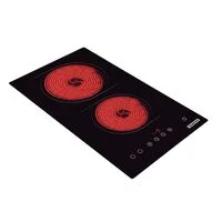 Cooktop Elétrico Tramontina New Dominó Vitrocerâmico com 2 Áreas de Aquecimento e Comando Touch