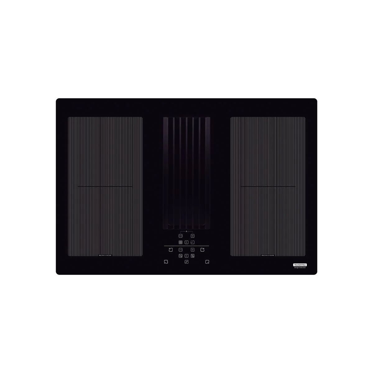 Cooktop Indução Tramontina Design Collection Duo 4EI 80 com Coifa Integrada em Modo Depuração 220 V