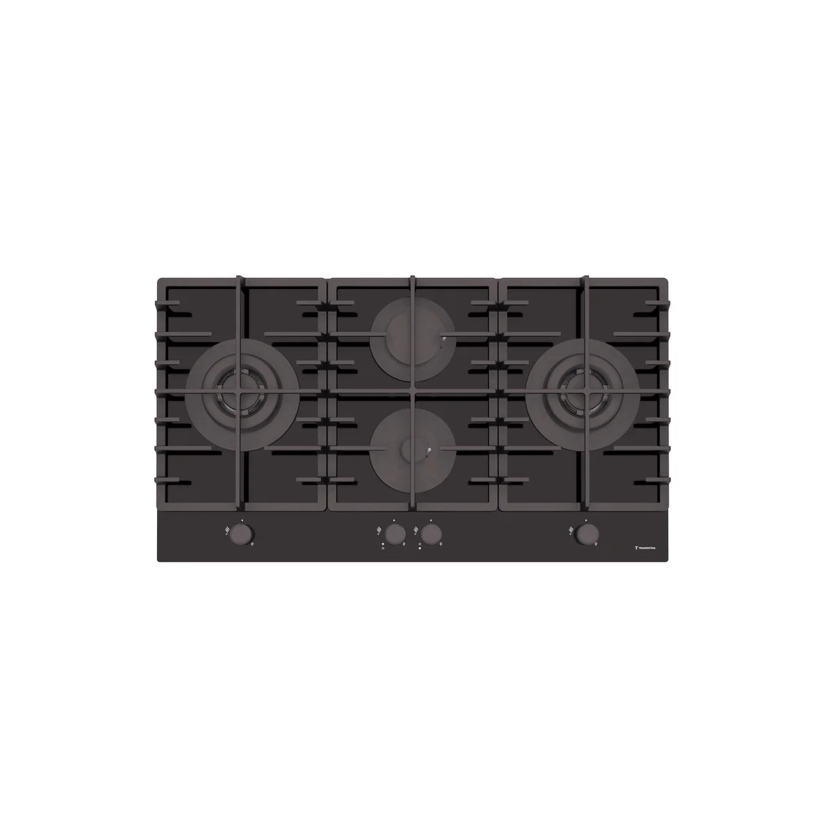 Cooktop Tramontina Quadra 4GG Double TRI HE Safestop 90 em Vidro Temperado 90 cm
