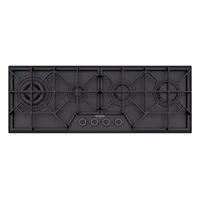 Cooktop à Gás Tramontina Design Collection Slim Glass Black Series 4GG B 100 Semiprofissional com Acendimento Superautomático 4 Queimadores