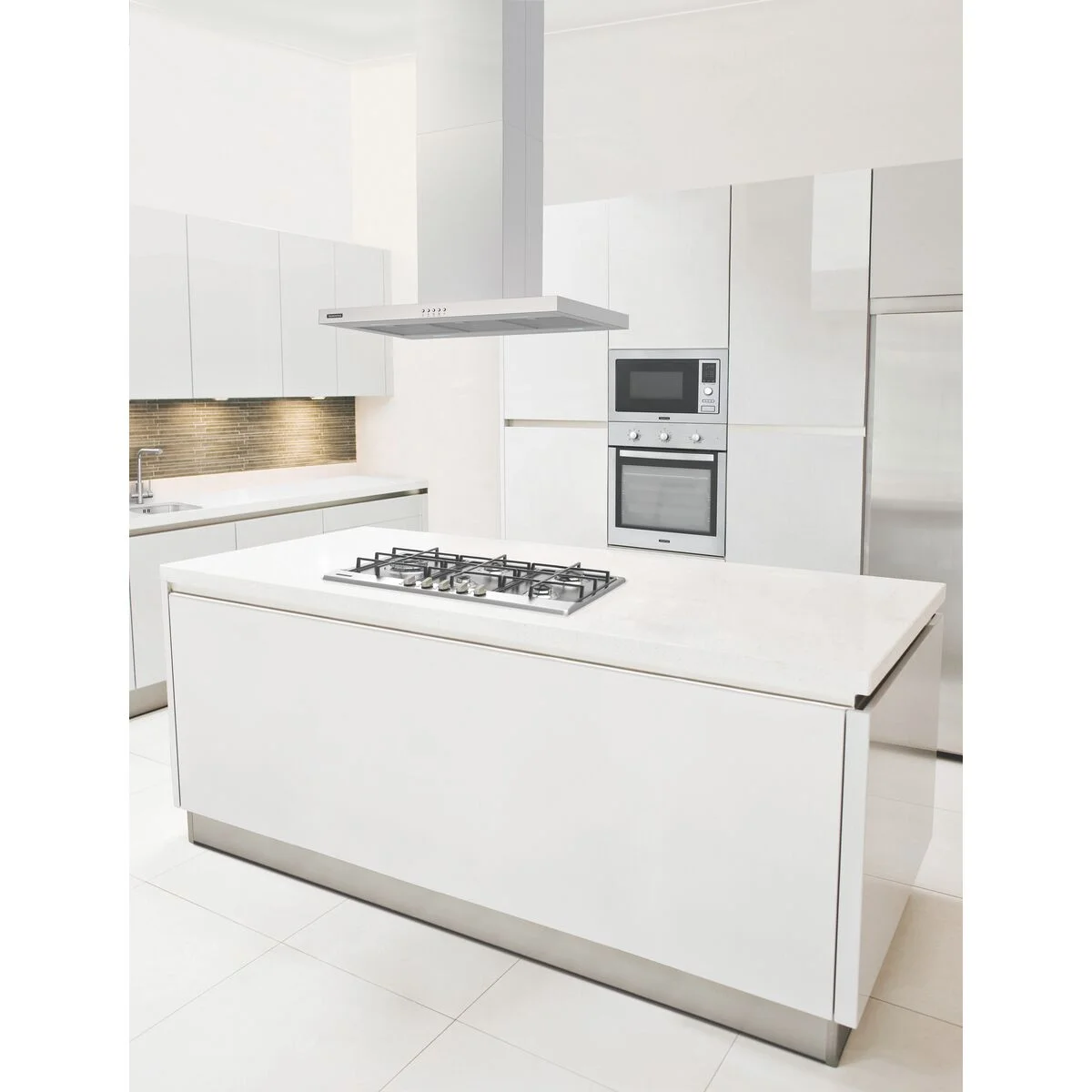 Cooktop a Gás Tramontina Penta Plus em Aço Inox e Trempes em Ferro Fundido com Acendimento Superautomático 5 Queimadores