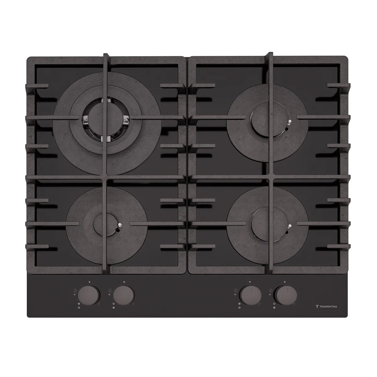 Cooktop à Gás Tramontina Square 4GG HE Safestop 60 Semiprofissional com Acendimento Superautomático 4 Queimadores