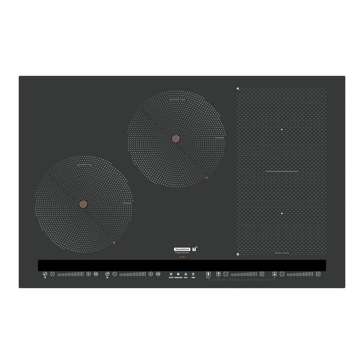 Cooktop de Embutir por Indução Tramontina Guru ThermoGuide Black Series