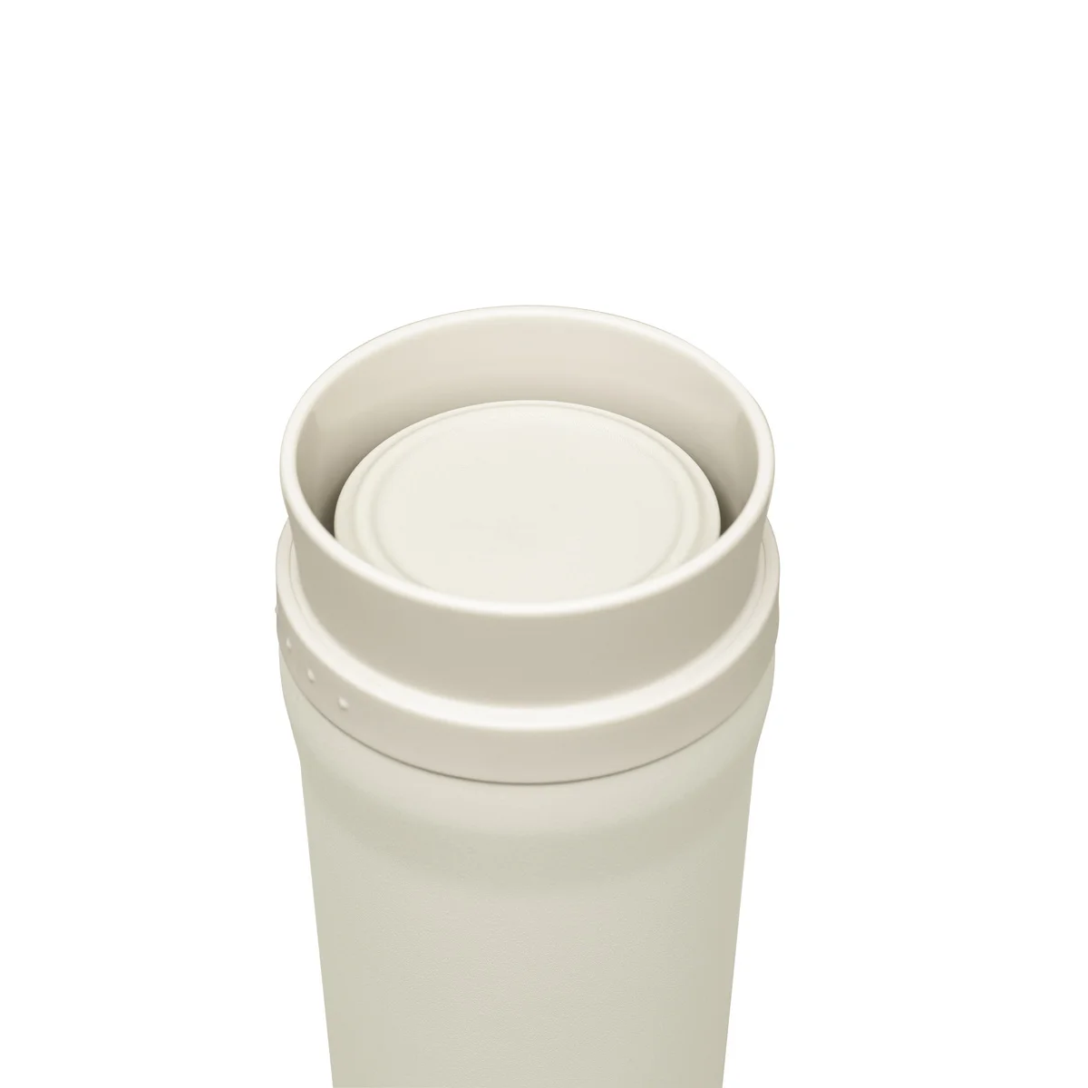 Copo Térmico Tramontina 460 ml Bege em Aço Inox com Bocal 360°