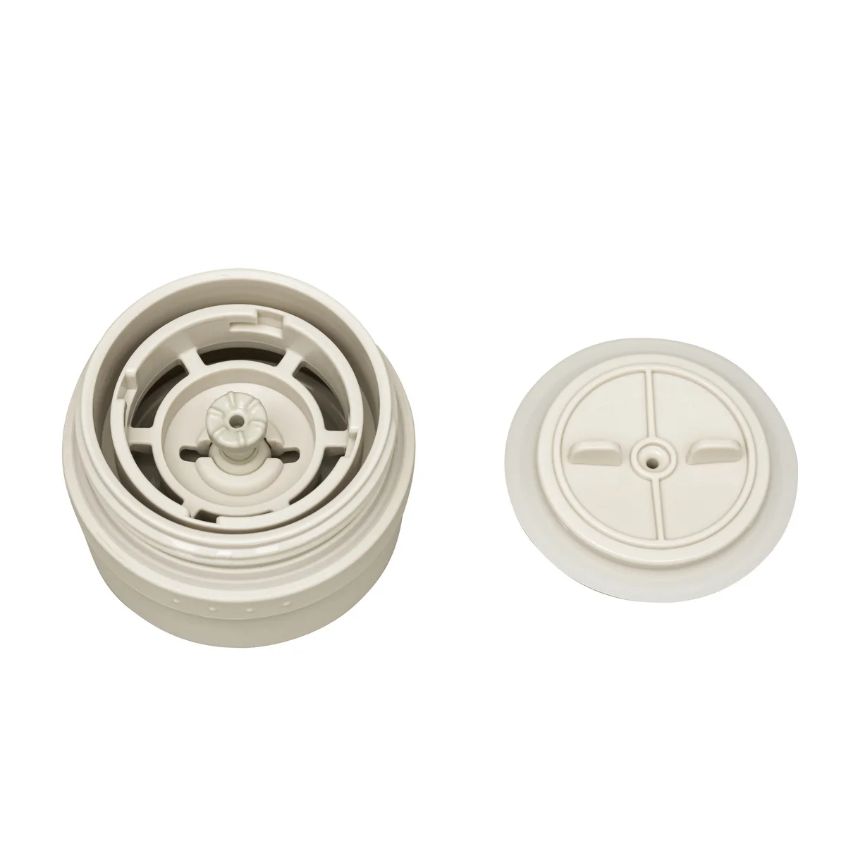 Copo Térmico Tramontina 460 ml Bege em Aço Inox com Bocal 360°