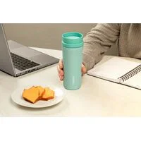 Copo Térmico Tramontina 460 ml Verde em Aço Inox com Bocal 360°