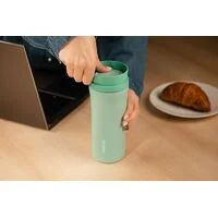 Copo Térmico Tramontina 460 ml Verde em Aço Inox com Bocal 360°
