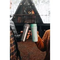 Copo Térmico Tramontina 460 ml Verde em Aço Inox com Bocal 360°