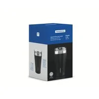 Copo Térmico Tramontina Exata em Aço Inox Preto com Tampa 550 ml