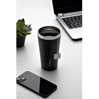 Copo Térmico Tramontina Exata em Aço Inox Preto sem Tampa 420 ml